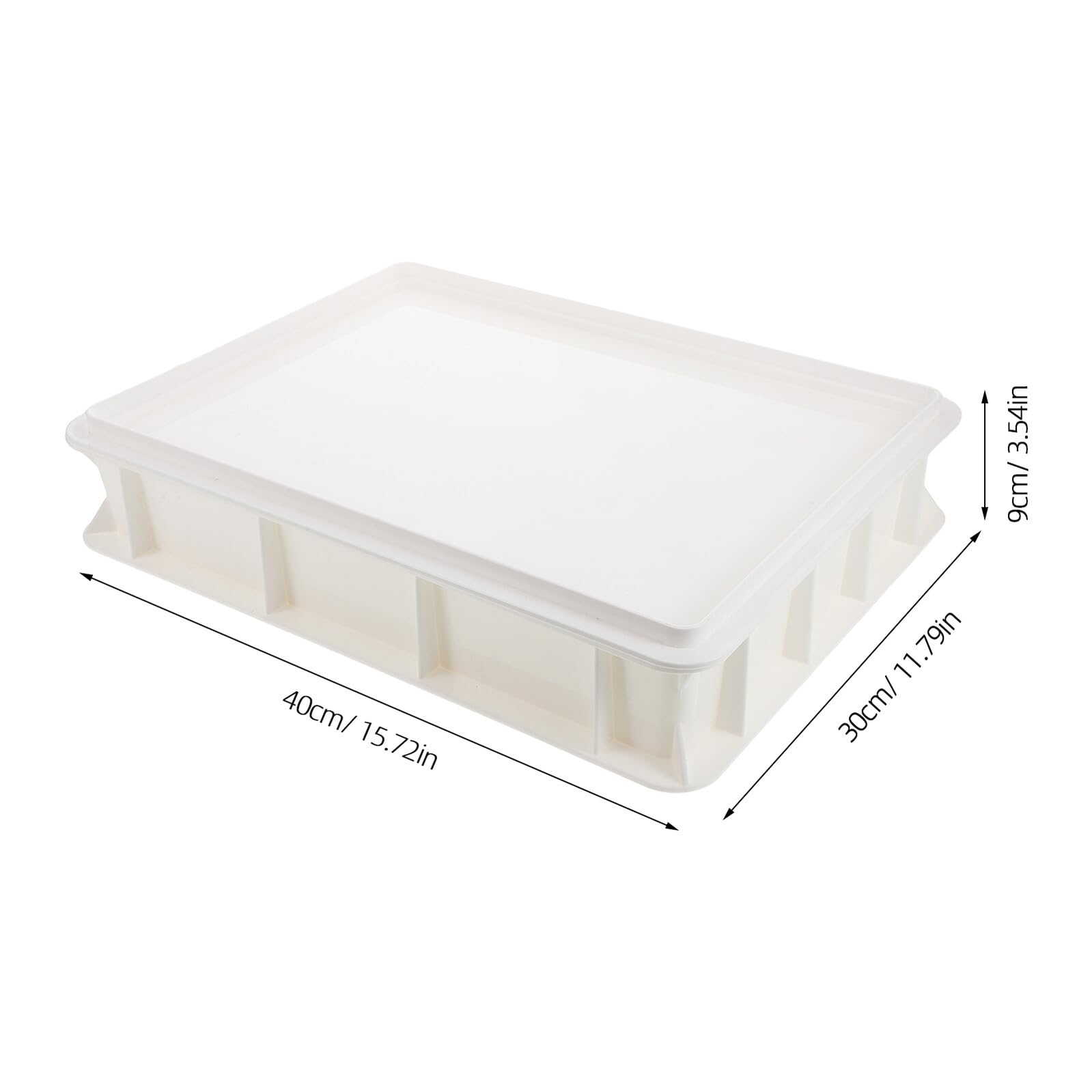 Contenitore per Lievitazione Impasto Pizza Impilabile con Coperchio Robusto Materiale Commerciale Trattenimento Umidità per Pasta Morbida Facile da Pulire Ottimizzato per Uso