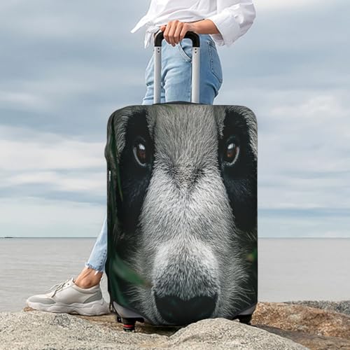 The Confusion of Giant Pandas Durable Luggage Cover Suitcase Protector Anti-Scratch Luggage Cover Fits 18-32inch Luggage, Black, X-Large3
