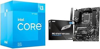 Amazon.com: Intel Core i3-12100F Desktop Processor + MSI PRO B760