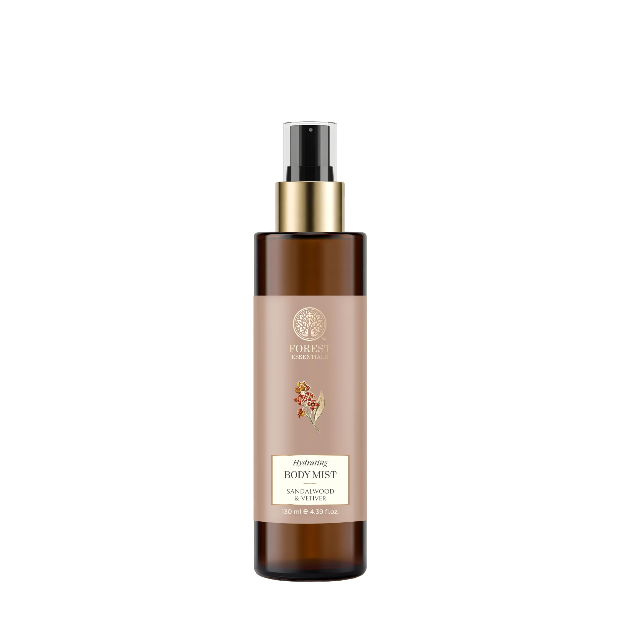 Forest Essentials Body Mist Sandalwood & Vetiver 130ml (Body Spray)-picture-20