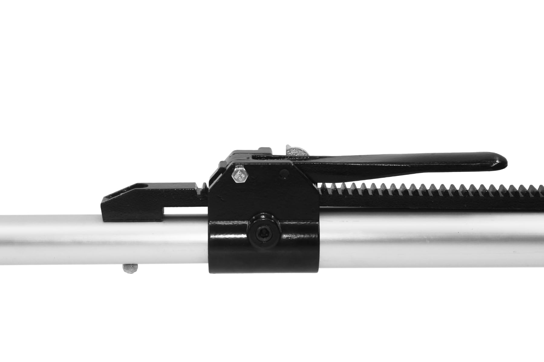 Klemmbalken 1630-2000 mm für Kofferaufbau | Alu eloxiert, rutschhemmende Füße | Profil: Ø 42 mm; Klemmkraft: 130 daN; Sperrkraft: 200 daN