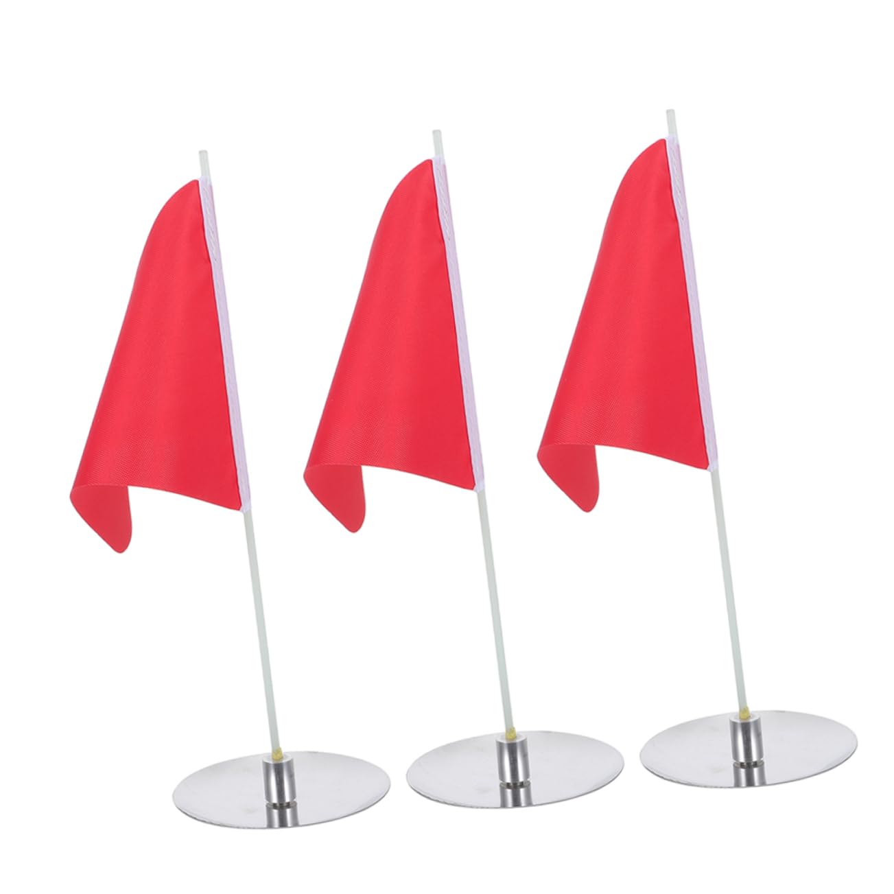 ifundom 3-Piece Golf Flag Set Indoor Practice Golf Cup Stainless Steel Flag Pole Hole Cups for Putting Practice