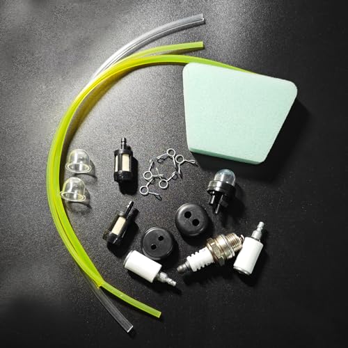 Universal Benzinschlauch Kit, Benzin Motorsense Kit, 3 Stück Benzinschlauch (Innendurchmesser: 3 mm/3 mm/2 mm), Benzin Filter Kit, Kraftstofffilter für Strimmer Gebläse Rasenmäher Heckenscheren
