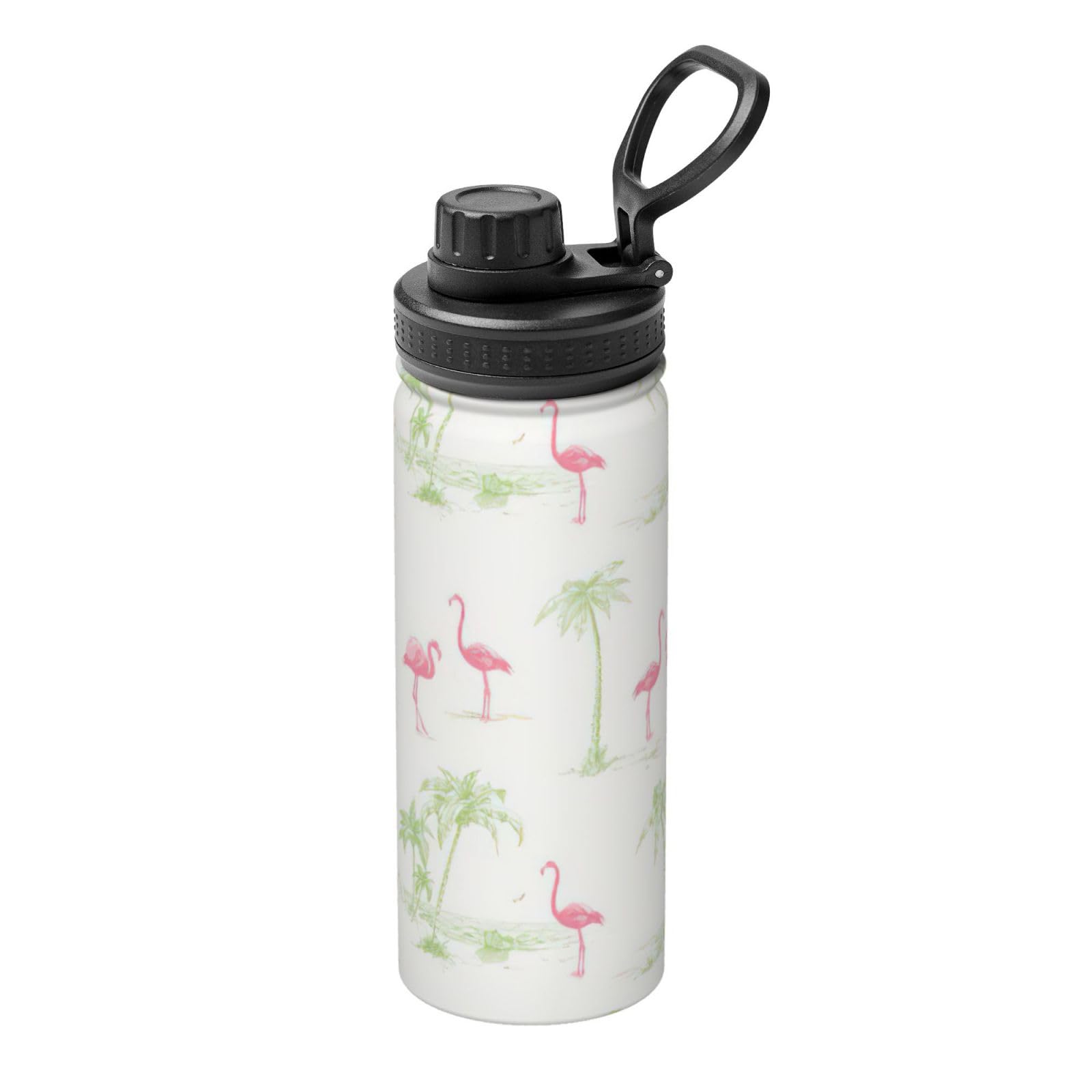 Bouteille d'eau de sport flamants roses pour le yoga et le fitness