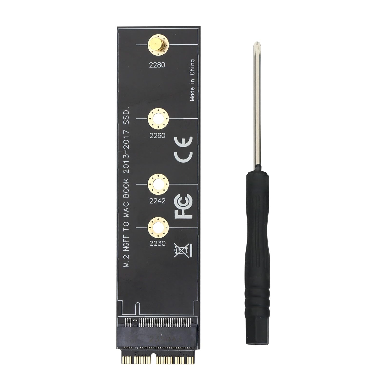 suckoo for MacBook AIR Pro 2013 2014 2015 2016 2017 A1465 A1466 A1398 A1502 to NVME M-Key M.2 PCI-E 4.0 SSD Hard Drive 2230 2242 2260 2280 Adapter Card Converter Expansion Board Card