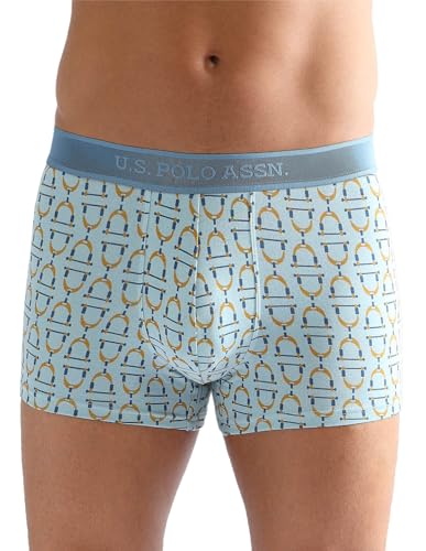 Image of U.S. Polo ASSN. Men PT005 Cotton Modal Printed Premium Underwear Trunks -Pack of 1