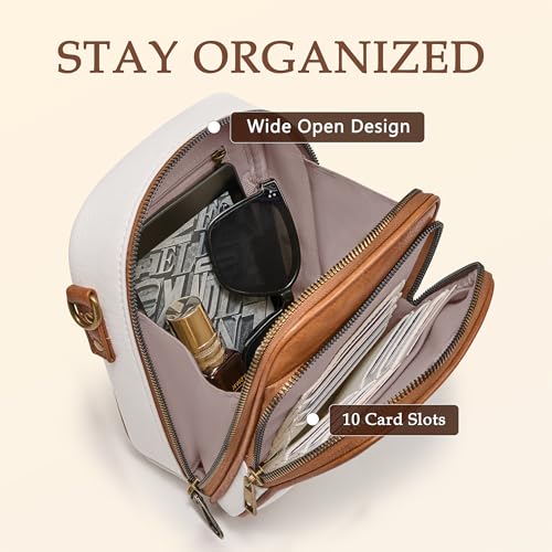 Image of Small Crossbody Bag for Women with Card Slots Vegan Leather Messenger Bag Men Wallet, Cross Body Anti-theft Shoulder Purse