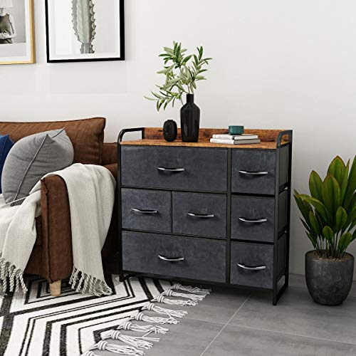 Kamiler 7 Drawer Dresser,3Tier Storage Organizer,Chest of Drawers for