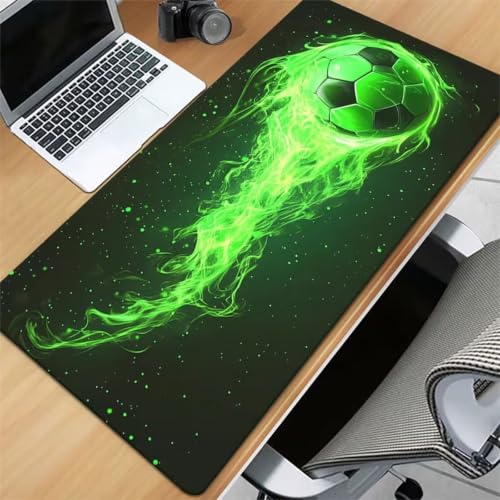 Grand tapis de souris football vert pour optimiser le bureau PC