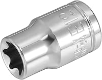 Vista 1 de uxcell 3/8-inch Drive E12 Toma externa Torx poco profunda, acero Cr-V