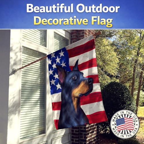 Doberman Pinscher drapeau en toile de canevas haut de gamme - 4