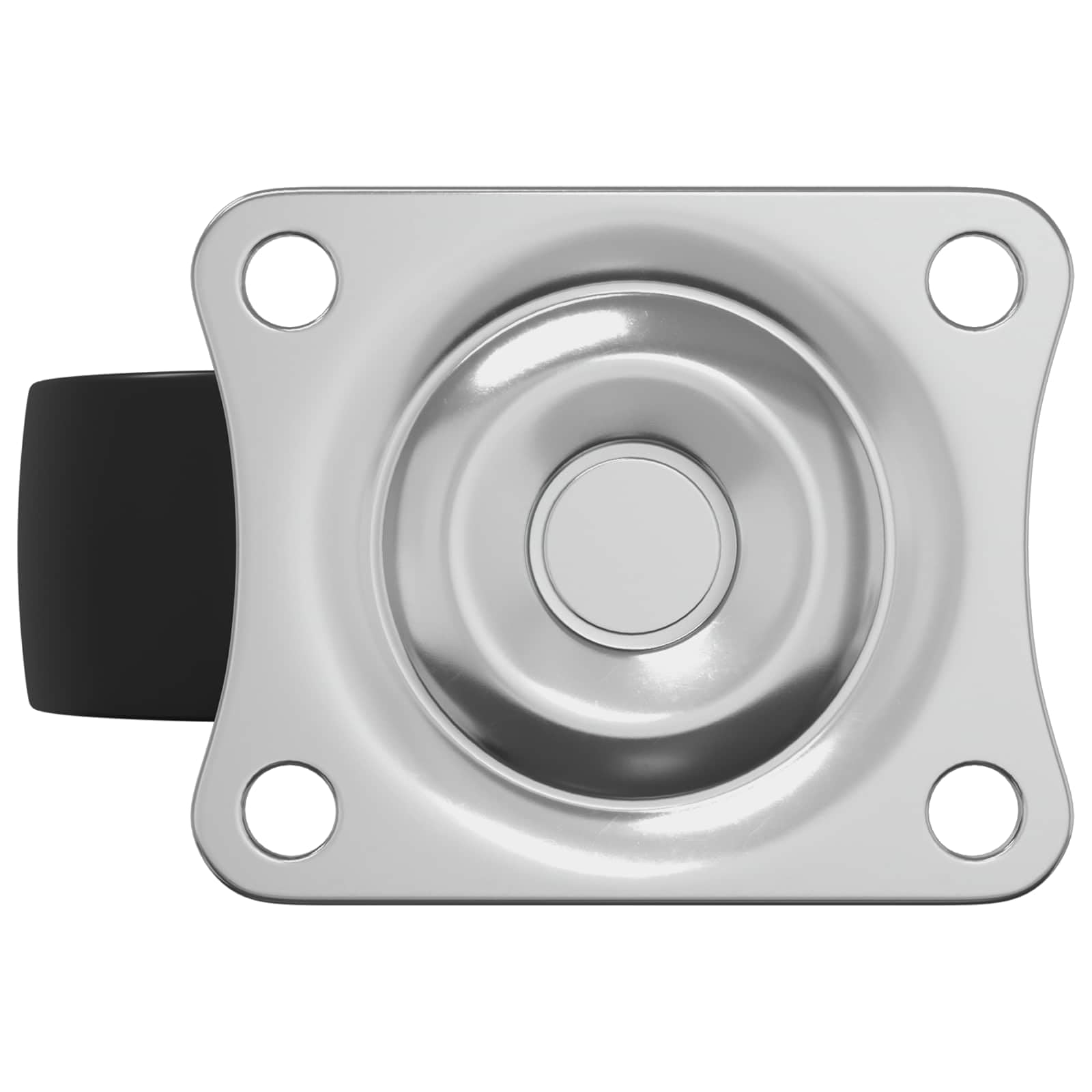 Drehrolle 12 Stück Silber 60 x 60 x 50 mm Eisen Nylon Lenkrolle Möbelrolle Transportrolle Bodenschonend Leise für Werkstattwagen und Schrankwagen