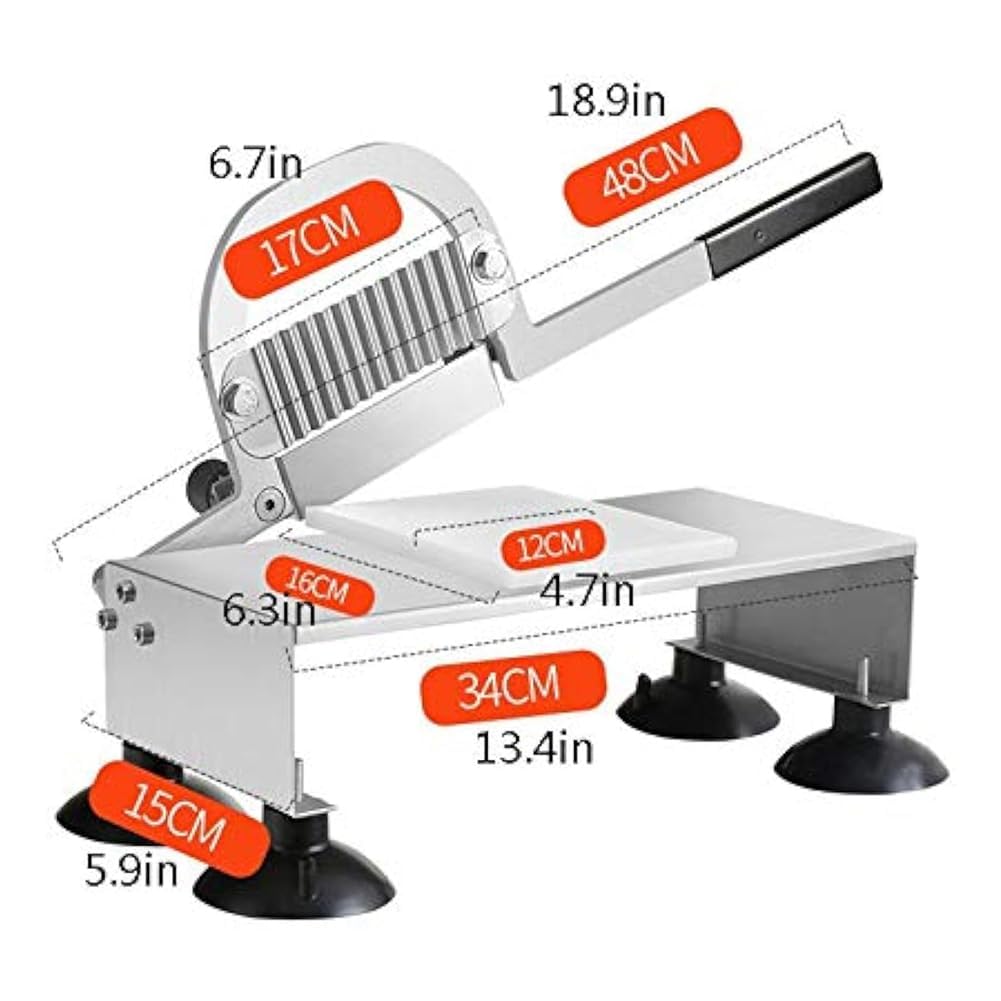 Welliger Crinkle-Chip-Maker, manuelles Pommes-Frites-Schneidwerkzeug für Kartoffeln, Karotten, Gurken, Gemüsezubereitungsgerät aus Edelstahl, 50 x 13 x 19 cm, für die Küche zu Hause