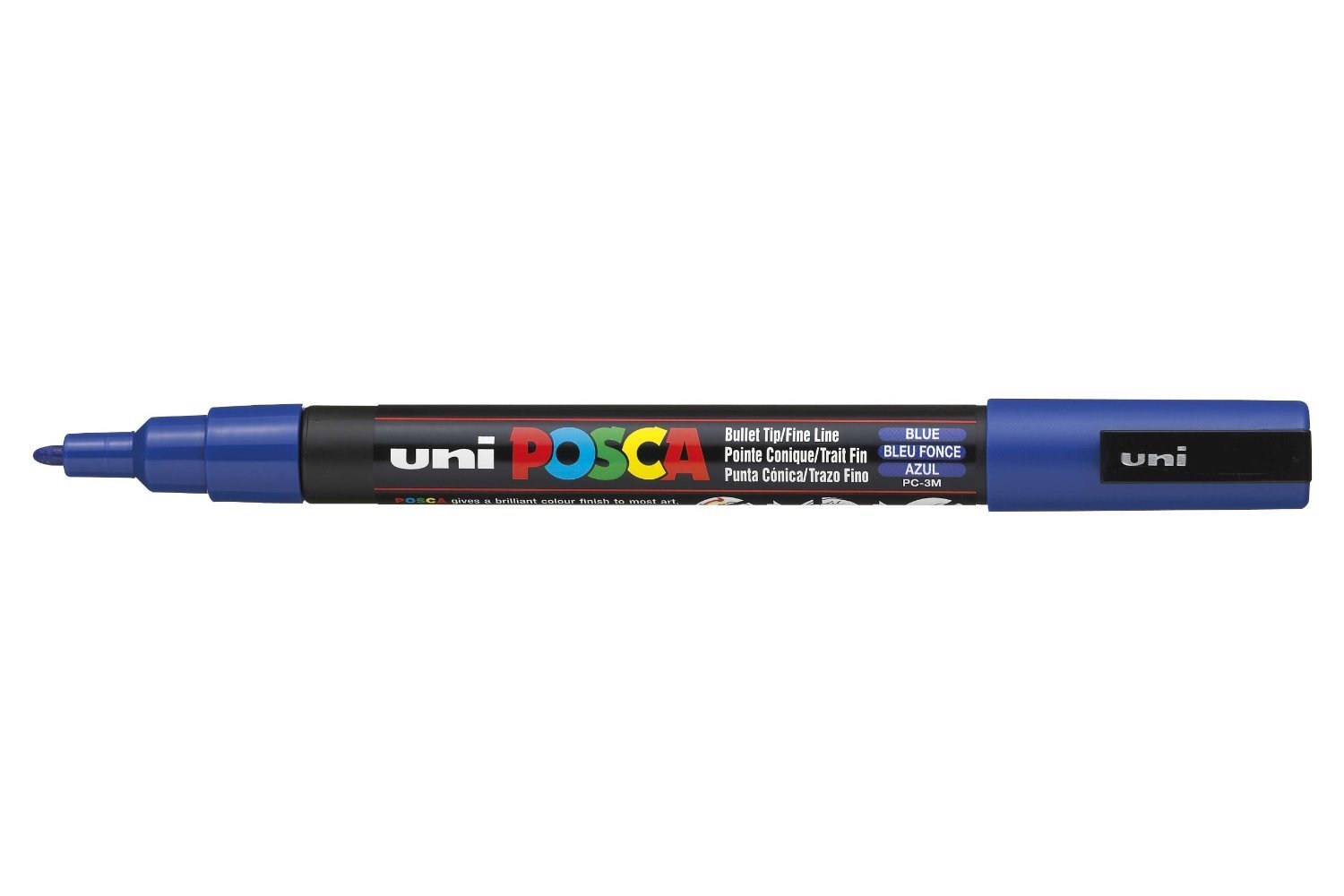 Uni-ball Posca PC-3 m-Pennarello a punta Fine larghezza riga 0,9 mm - 1,3 mm blu