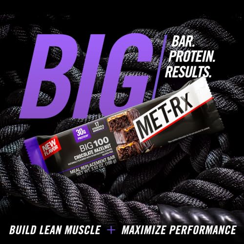 Image of MET-Rx Big 100 Colossal Protein Bars, Chocolate Hazelnut, 9 Ct