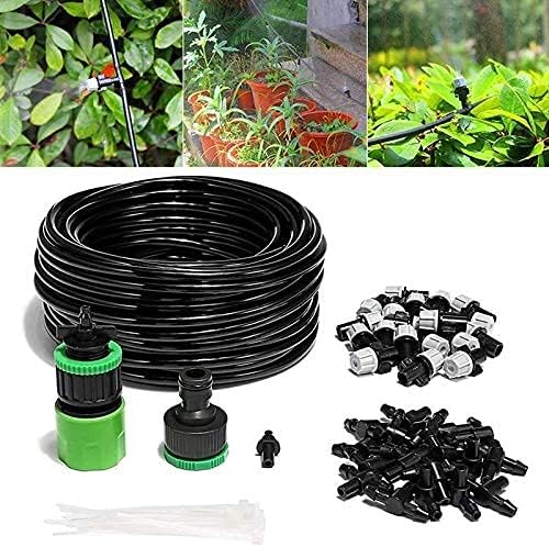 水スプレーキット 20 メートル水ミスト冷却システムミストスプリンクラーノズル散水キット屋外庭パティオ温室植物スプレーホース