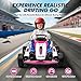 Garvee Go Kart, Electric Drift Kart Car with Adjustable Seat, 24V 7Ah Outdoor Ride On Toy, 2 * 200W Motor, 8.1 MPH, LED Lights, Toy Race Car for Kids 6-12 Years Old