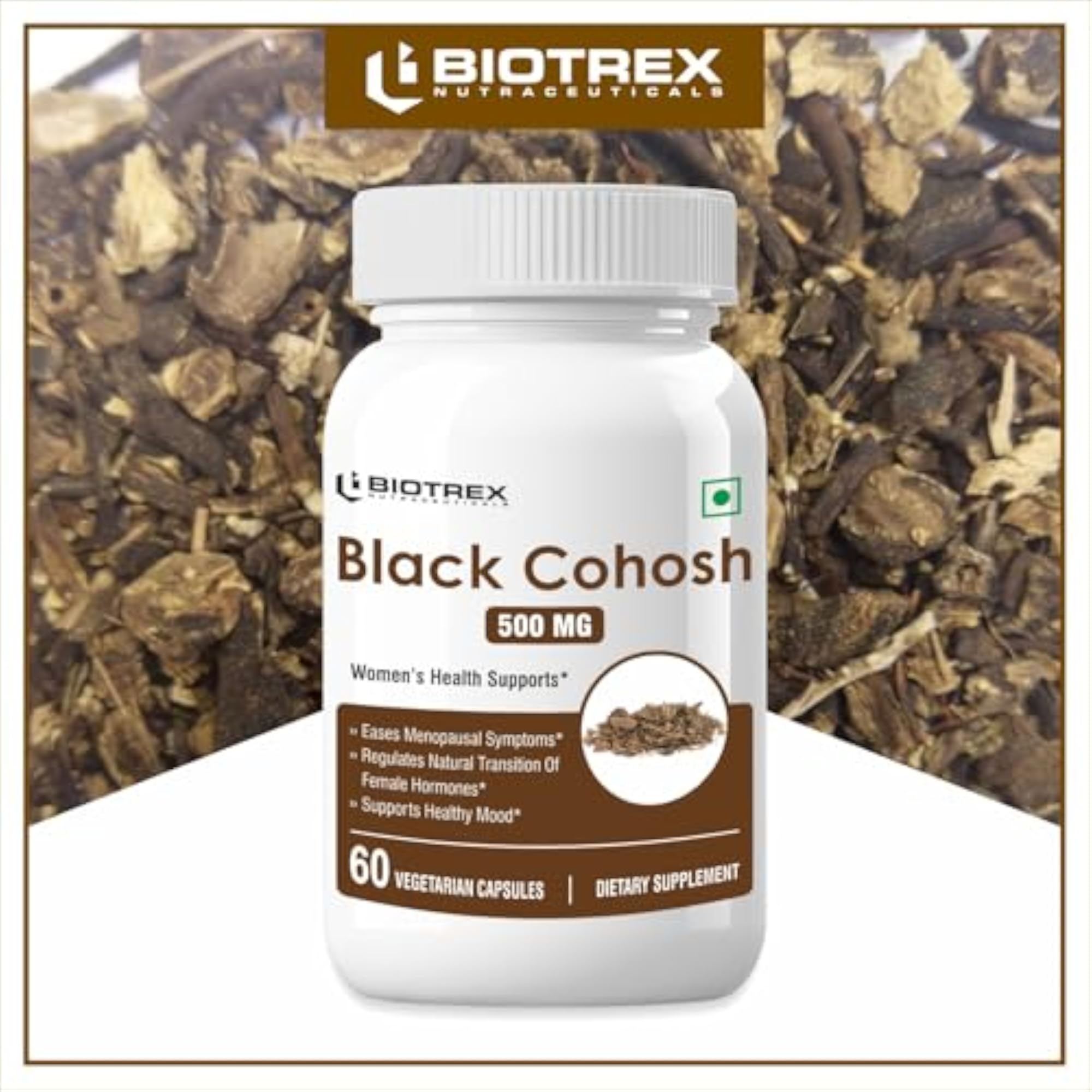 Cohosh 500mg Veg Capsule, 60 Count