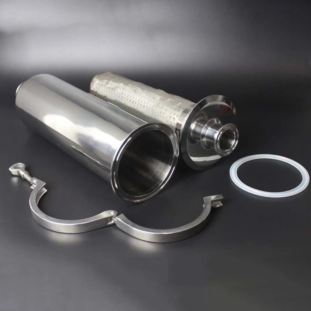 Ajuste 19/25/32/38/51/63mm Tubo X 1.5" 2" 2.5" Tri Clamp Colador De Filtro En Línea Cerveza Casera Elaboración De Cerveza 316l Acero Inoxidable, 32mm Pipeod K50.5mm, 300 Mesh