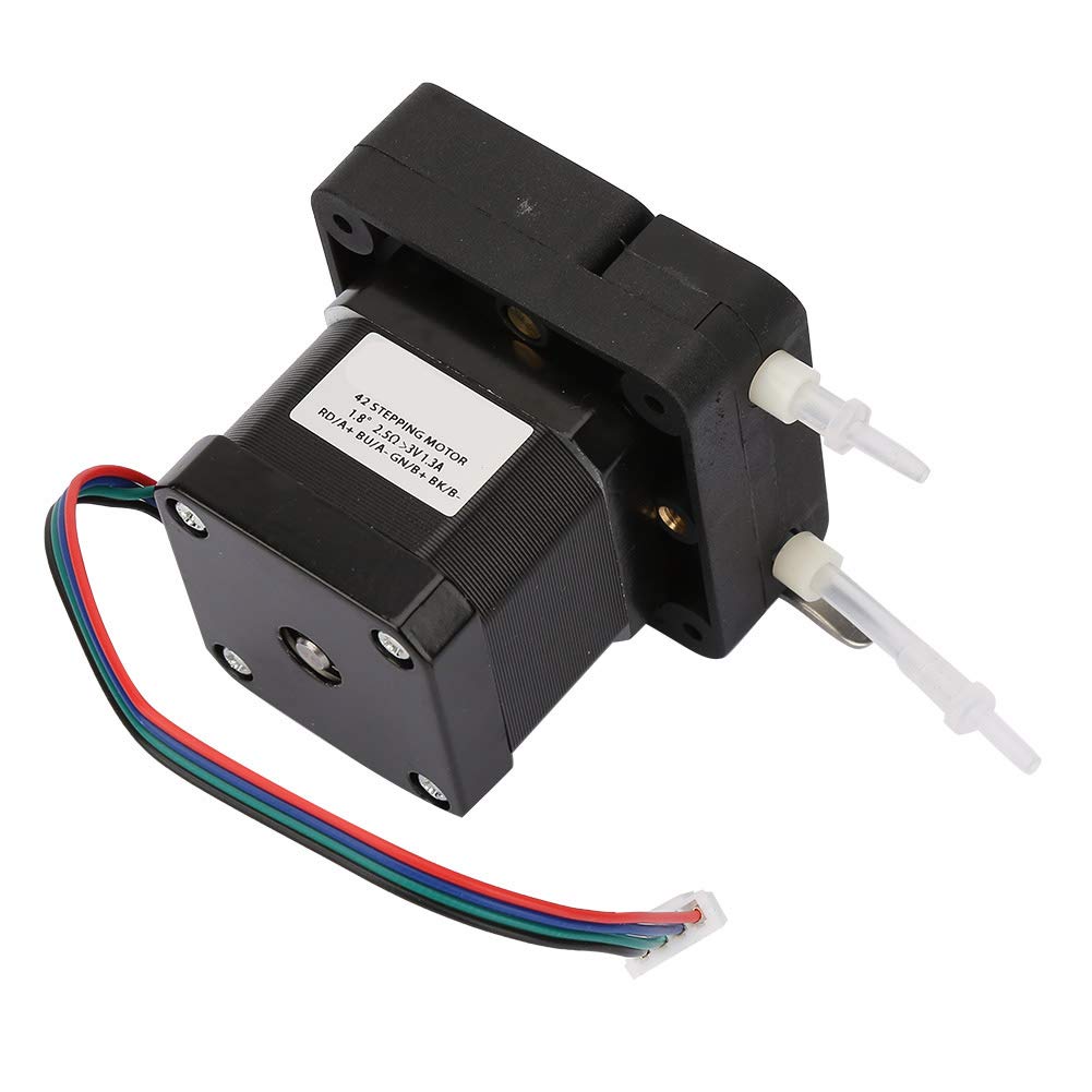 Peristaltische Pumpe, Mikro-Peristaltikpumpe mit Großem Durchfluss, Dosierpumpe mit Schrittmotor 12–24 V