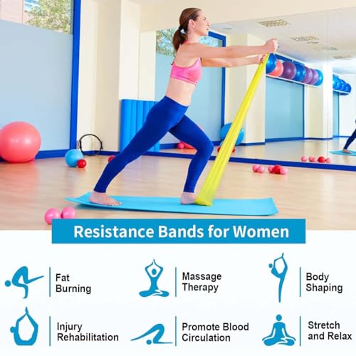 Image of Sturdy, Stable and StrongDurafit91 Resistance Bands | Home Workout | Unisex | Toning | Exercise & Stretching | Mini Loop Bands |Multi-Color Bands -Pack of 4 Natural Rubber