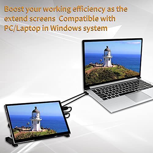 Raspberry Pi 4 touchscreen, WIMAXIT 7 inch draagbare Raspberry Pi IPS-scherm 1024X600IPS met gehard glas HDMI USB C… - Afbeelding 7