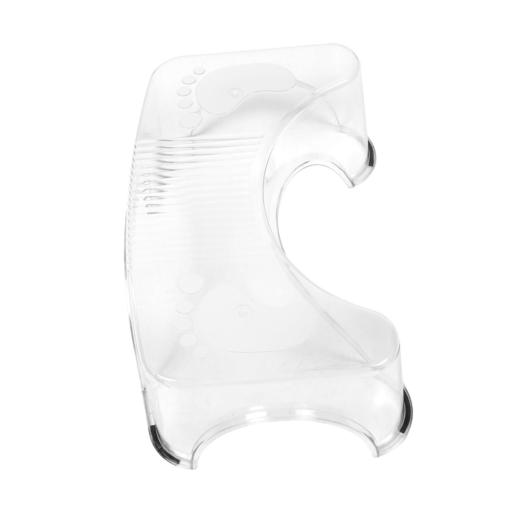 Tabouret toilette transparent et antidérapant pour le confort des adultes