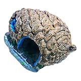 Abaodam Decoración para Acuarios Refugio De Forma De Piña para Peces Escondite Atractivo y Diseño Original para Acuarios y Terrarios