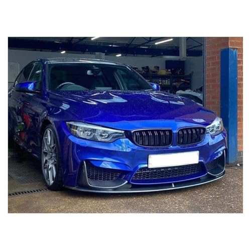 Diffuseur pare-chocs avant 4 ailerons en ABS aspect carbone pour BMW Série 3 F30 2012-2018