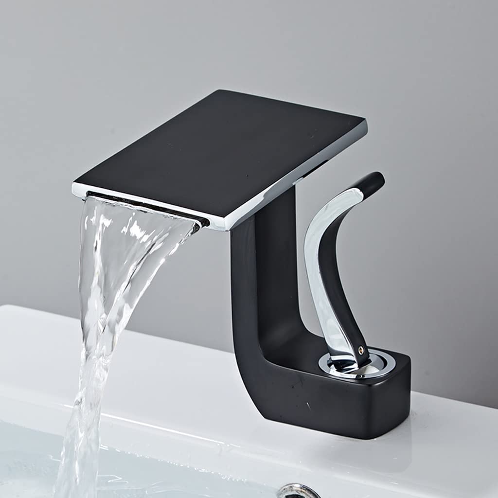 Rubinetti for lavabo a cascata Rubinetti for lavabo da bagno Miscelatore monocomando for montaggio a ponte caldo e freddo (Color : 3-Pack, Size : As shown)