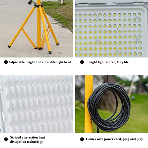 Lampe de réparation rotative 360° à LED avec mât télescopique 160cm