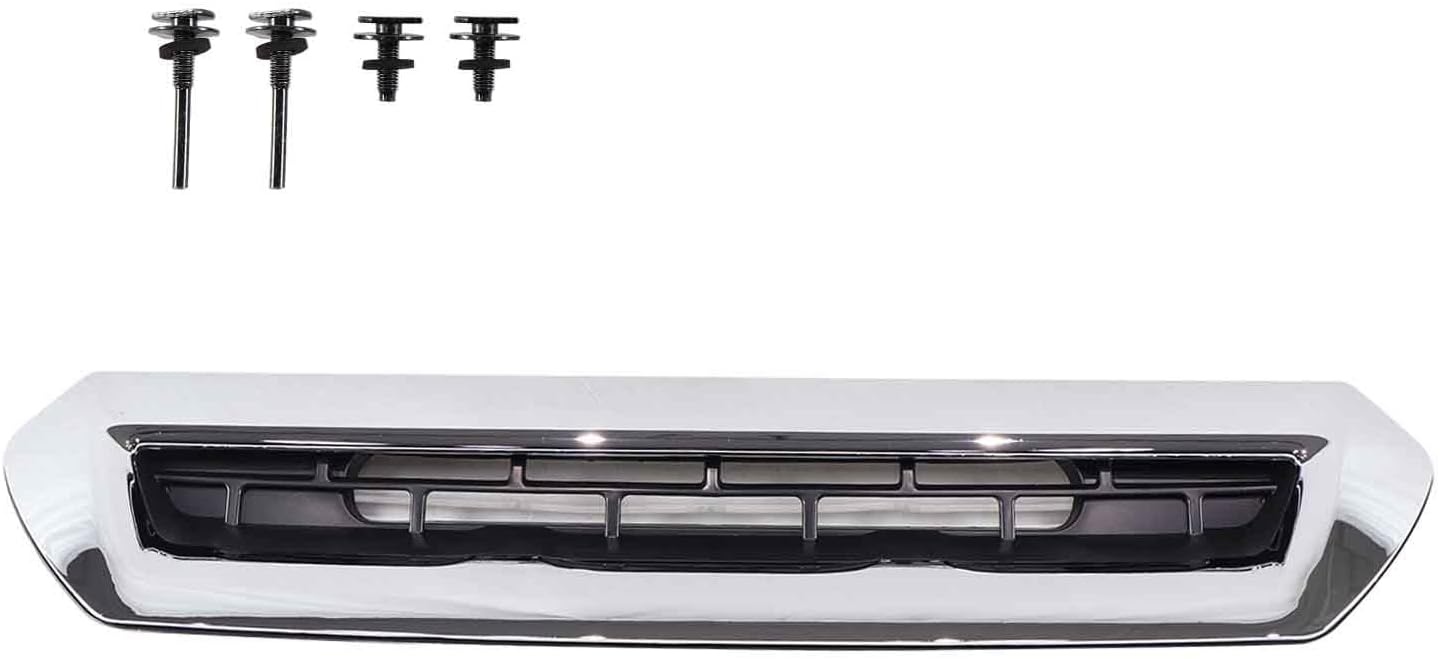 YHB Hood Air Vent for 2017 2018 2019 Sierra 2500 HD 3500 HD 6.0L 6.6L (Chrome)