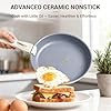 Ammeloo Ceramic Pots and Pans Set Non Stick, Non Toxic Cookware Set with Removable Handles, 18 Pcs Healthy Kitchen Cooking Set, Induction Ready, Dishwasher & Oven Safe, PFAS PFOA & PTFE Free #2