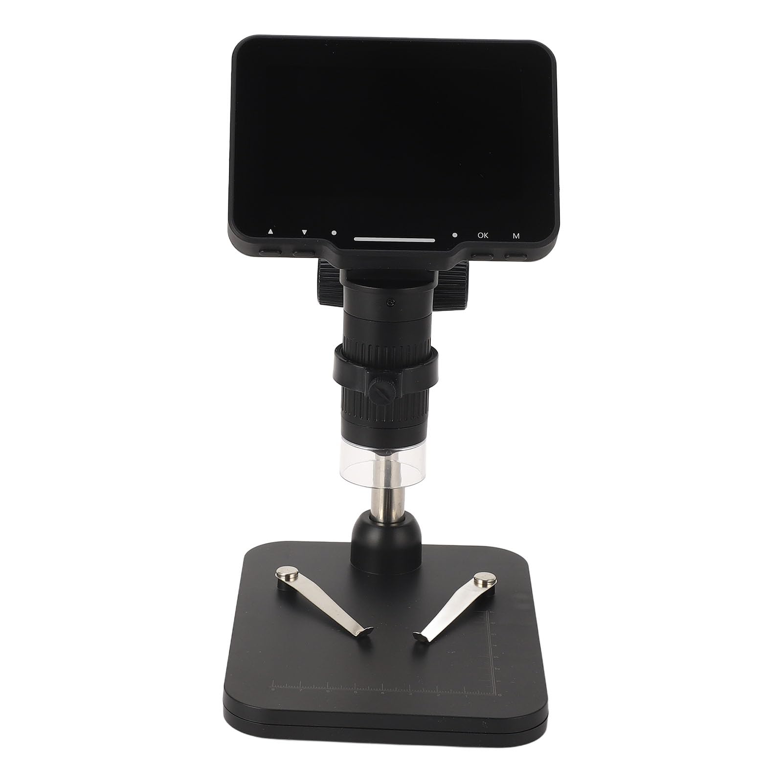 Digitalmikroskop ABS USB Digitalmikroskop 4,3-Zoll-IPS-Bildschirm 1000-fache Vergrößerung 8 Einstellbare LEDs Foto- und Videoaufzeichnung für Studenten der Münzelektronikprüfung