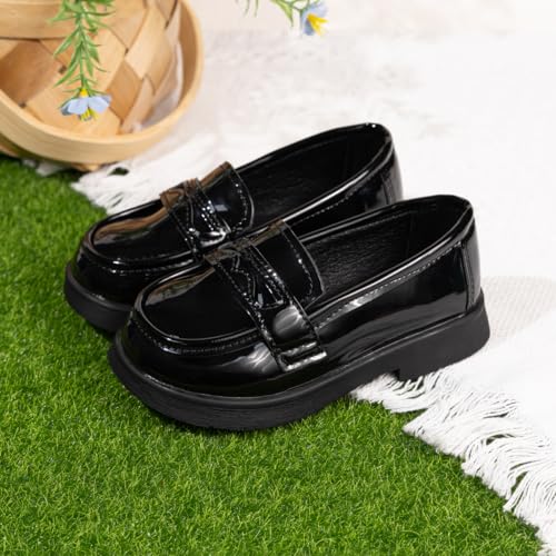 Toddler Boys Girls Dress Shoes Little Kids School Uniform Shoes Formal Casual Oxfords Wedding Church Loafer Flats4