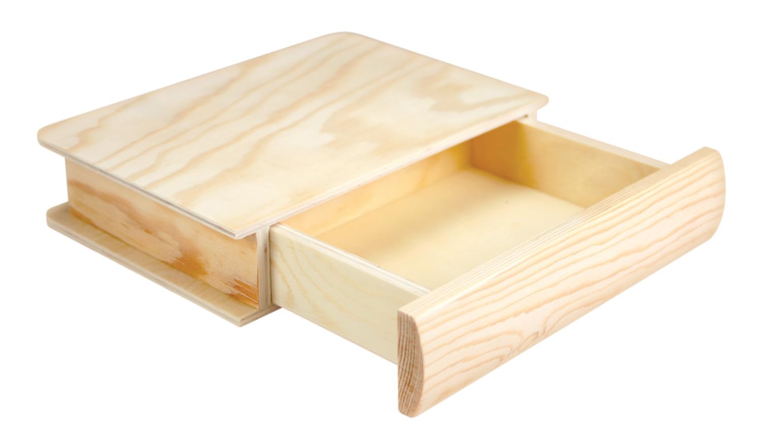 MégaCréa DIY - Boite à mouchoirs en bois maison 27.7 x 14 H 11 cm - Maison