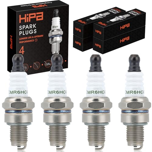 Hipa CMR6H Spark Plug for NGK 3365 Stihl BR600 FS40 FS40C FS56 FS56RC FS90 FS90R FS100 FS110 Trimmer Chainsaw (4 Pack)