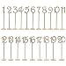 Pixnor 1 to 20 Wooden Table Numbers with Holder Base for Wedding Party Decoration Pack of 20