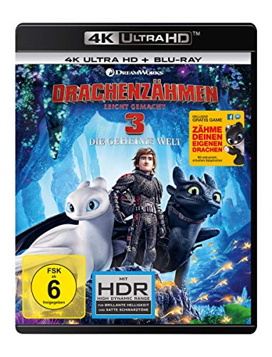 Drachenzähmen leicht gemacht 3 - Die geheime Welt (4K Ultra-HD) (+ Blu-ray 2D)
