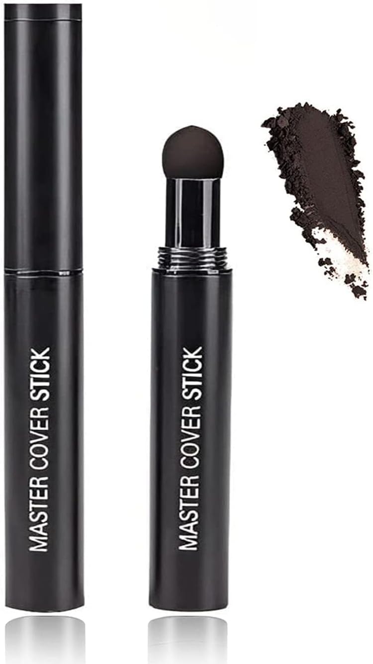 1pcs Hairline Powder Stick Root Cover Up Instantly Hair Shadow waterproof Hair Root Concealer For Thinning Hair Root Touch-Up long-wear lasting Quick Cover Hair Root (Coffee)