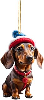 Xmas Decorations Sale Clearance Dog Car Hanger Bauble Household Christmas Tree Decoration Christmas Ornament Baubles Acrylic Xmas Decor for Home Holiday Party