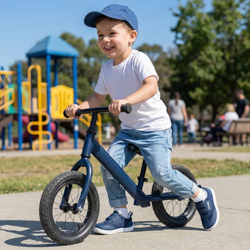 STQ KIDS Barfussschuhe Baby Breite Zehenraum Lauflernschuhe Kleinkind Leicht Jungen Mädchen Kinderschuhe Turnschuhe Draußen Navy 22 EU/T5 Weit