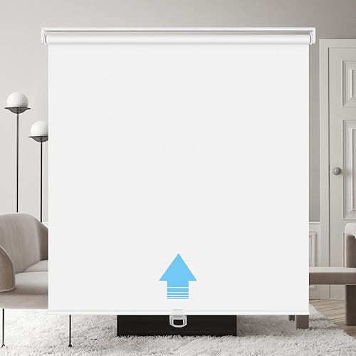 LUCKUP Persianas enrollables opacas sin cordones para ventanas, oscurecimiento de la habitación, persianas enrollables, impermeables, con