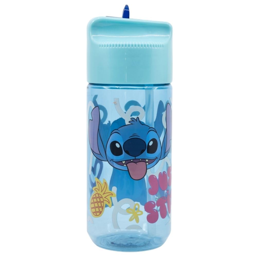 Om Supplies Stitch Characters Childrens Tritan Reusable Drinking Bottle - Holiday, Back To School Lunch Kids Bpa Free Plastic (Stitch) 430Ml