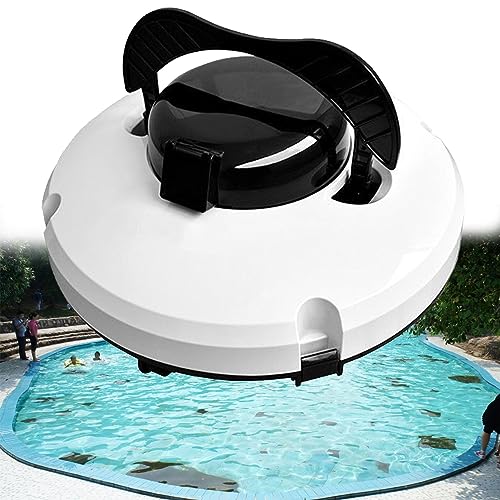 WQZzjm Limpiafondos automático inalámbrico para Piscinas elevadas y enterradas, 120 Minutos de autonomía.