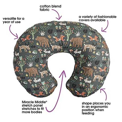 Image of ๐๐ข๐ฆ๐ ๐๐ฅ Nursing Pillow for Breastfeeding Newborn Baby | C-Shape Feeding Pillow with Removable Cotton Cover | Tummy Time, Propping & Sitting Support | Baby Feeding Pillow for Mother (Green Bhalu)