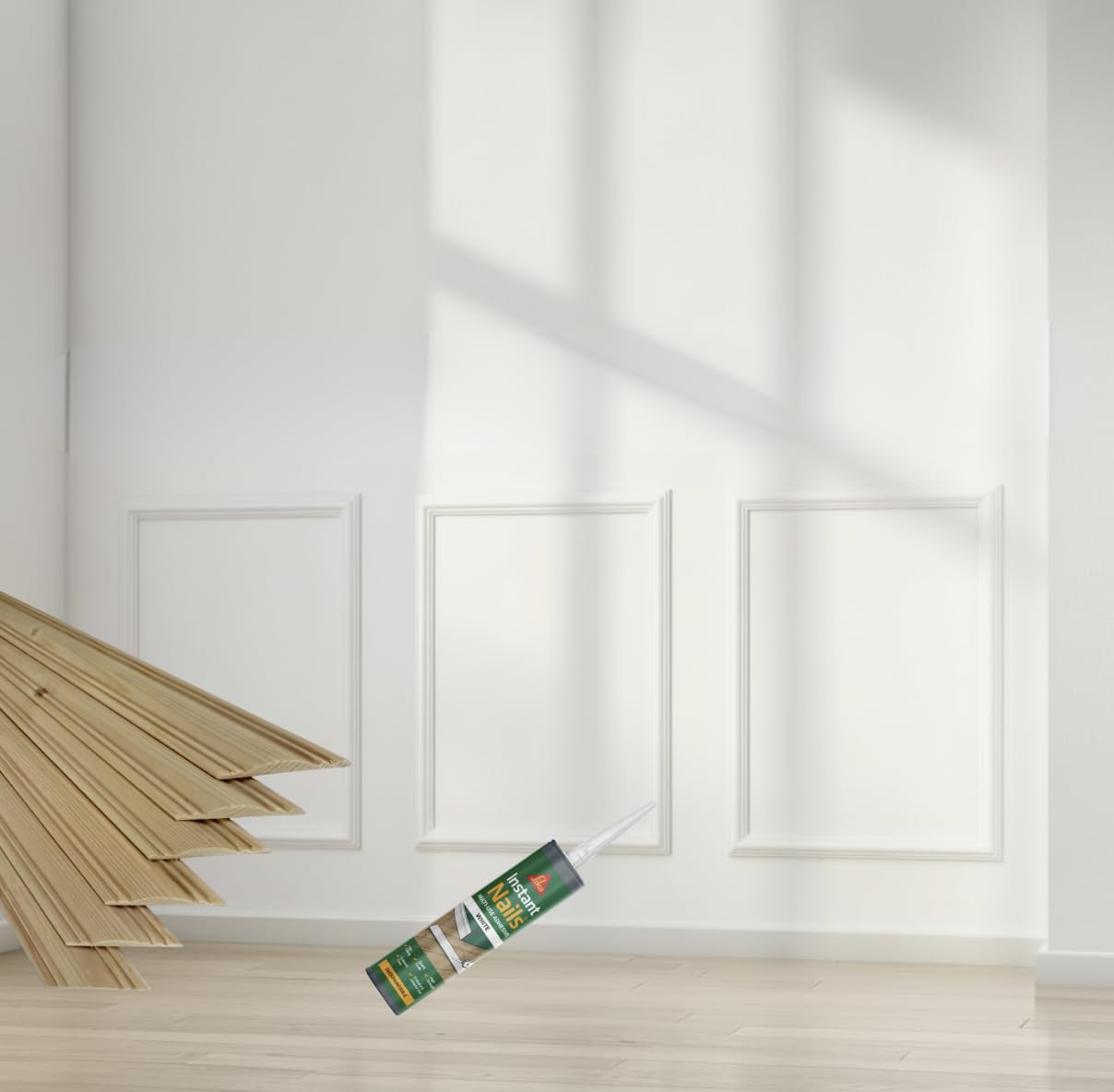 Crown Cut Dado Style Wall Panelling Kit, 3 Rectangle Frames, 42cm x 70cm, Includes Adhesive and Installation Instructions CC3