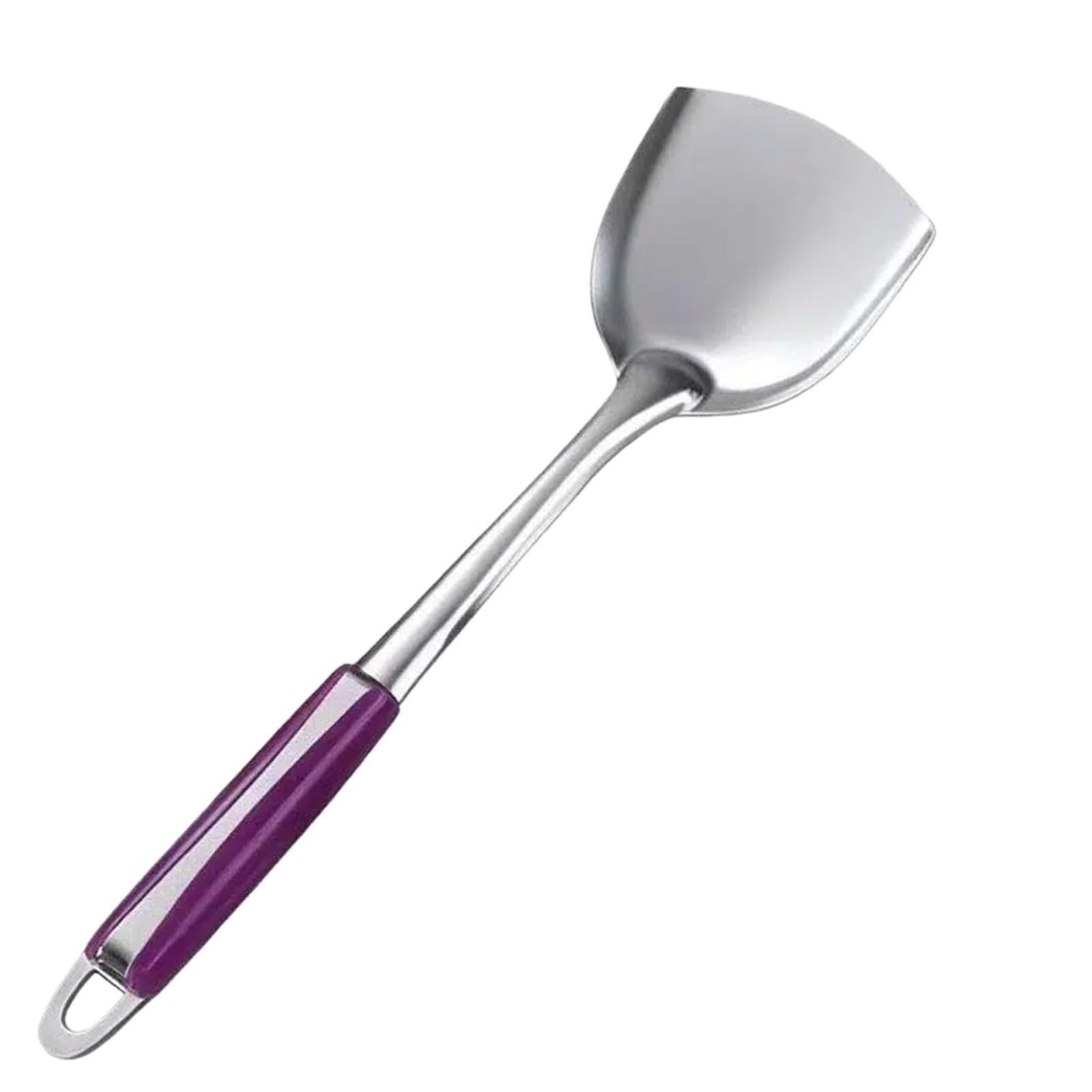 3 Stück Küchenspatel aus Edelstahl Für Die Küche | Küchenutensilien aus Edelstahl, perforierter Kochlöffel, Suppenlöffel(Color 1)
