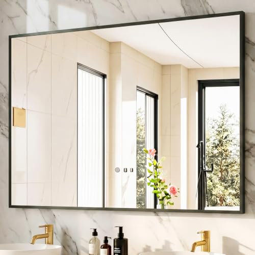 Image of Sweetcrispy Bathroom Mirror, 30 inch x 40 inch Rectangle Wall Mount Mirrors