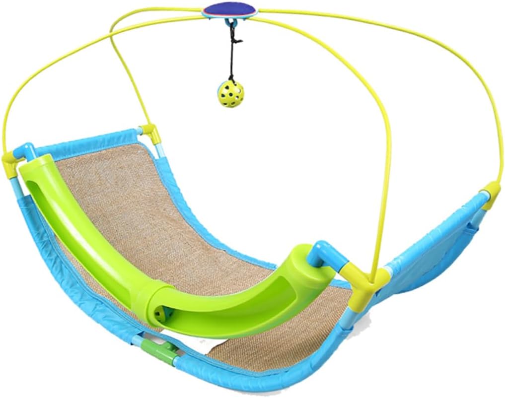 Cat Hammock Bed with Small Bell Pet Swing Mattress for Cats Kittens Versatile Hanging Bed for Indoor Use for Windows Doors Stairs Cozy Cat Cushion